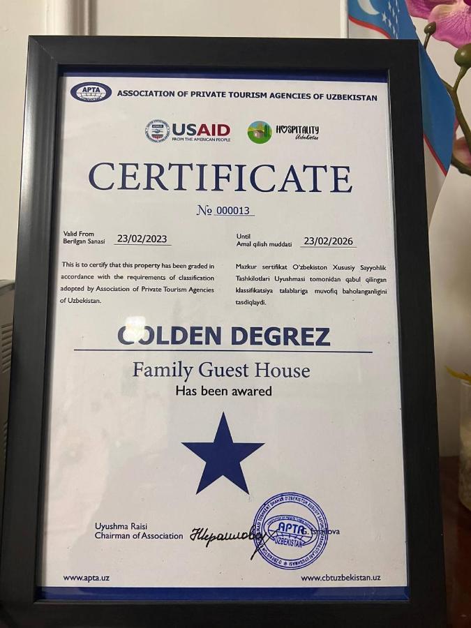 Hotel Guest House Golden Degrez Buchara Exterior foto
